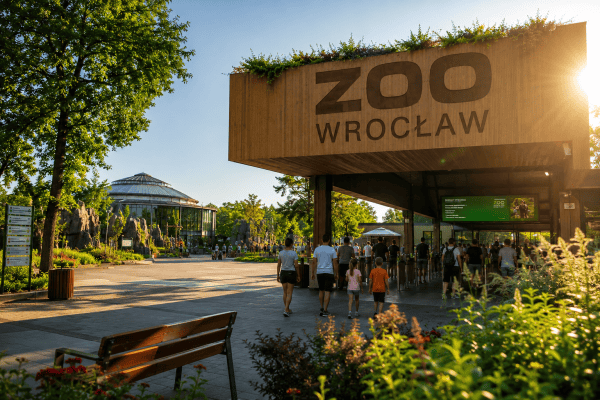 Poranne wejście do Zoo Wrocław bez dużego tłumu